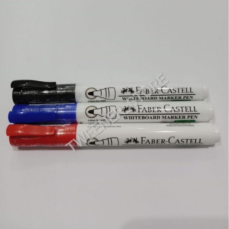 

Faber Castell Whiteboard Marker Pen | Spidol Papan Tulis Bisa Dihapus | Refillable
