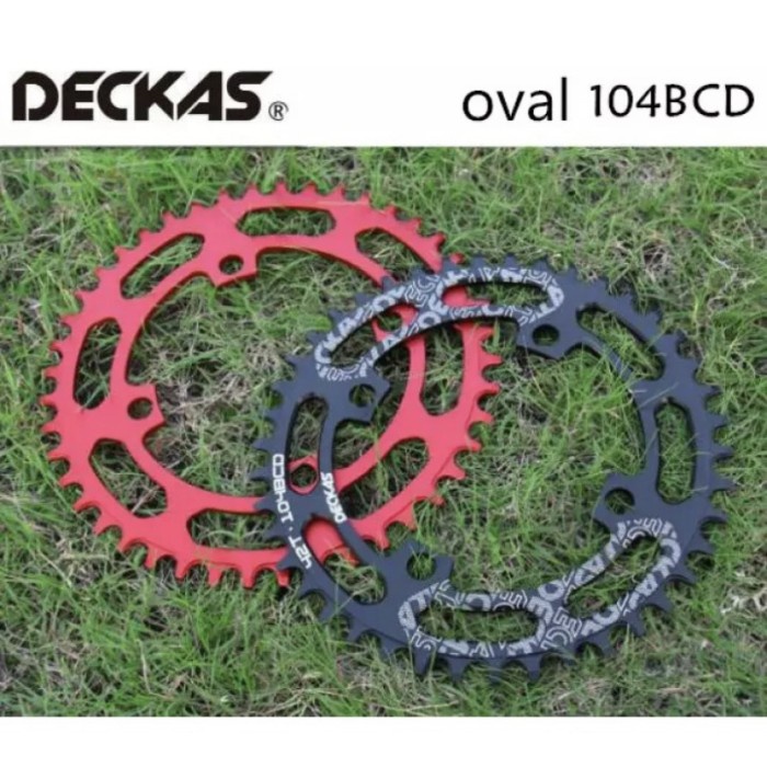 Chainring DECKAS OVAL 104 BCD 50T CNC Alloy