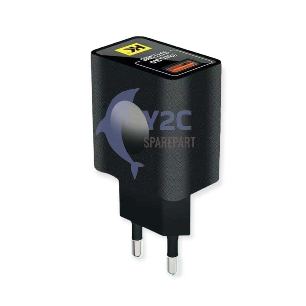 CHARGER HK D18 MICRO AUTO ID QUICK CHARGER 3.0 AMPERE QUALCOMM SUPER VOOC / CASAN CAS