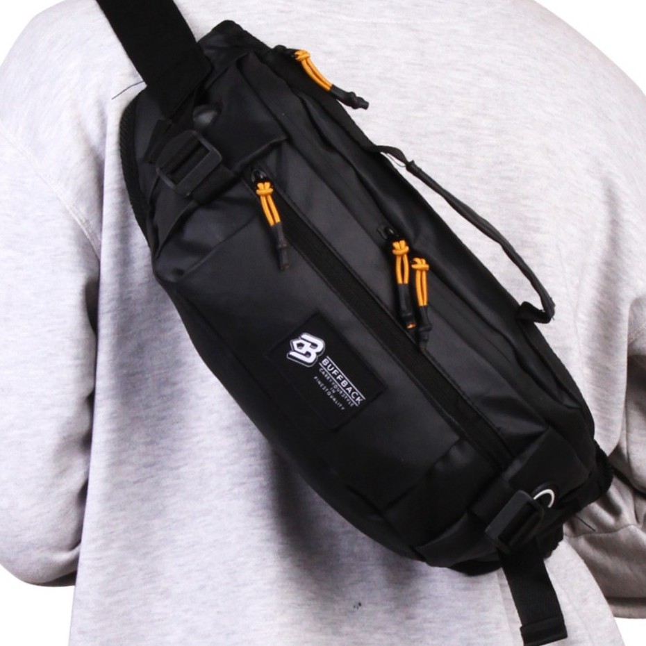 Waistbag Usb Waterproof Buffback Black Phantom