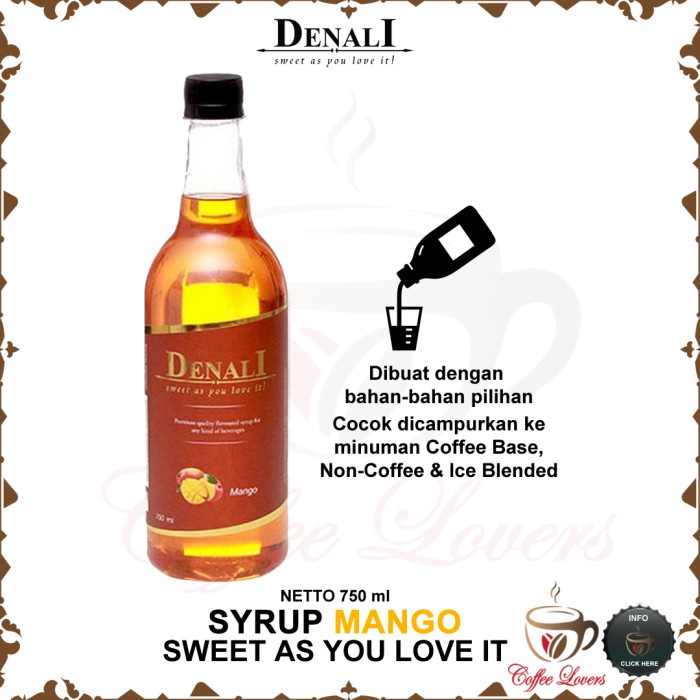 

DENALI SYRUP SIRUP DENALI UK RASA MANGO BIG SALE