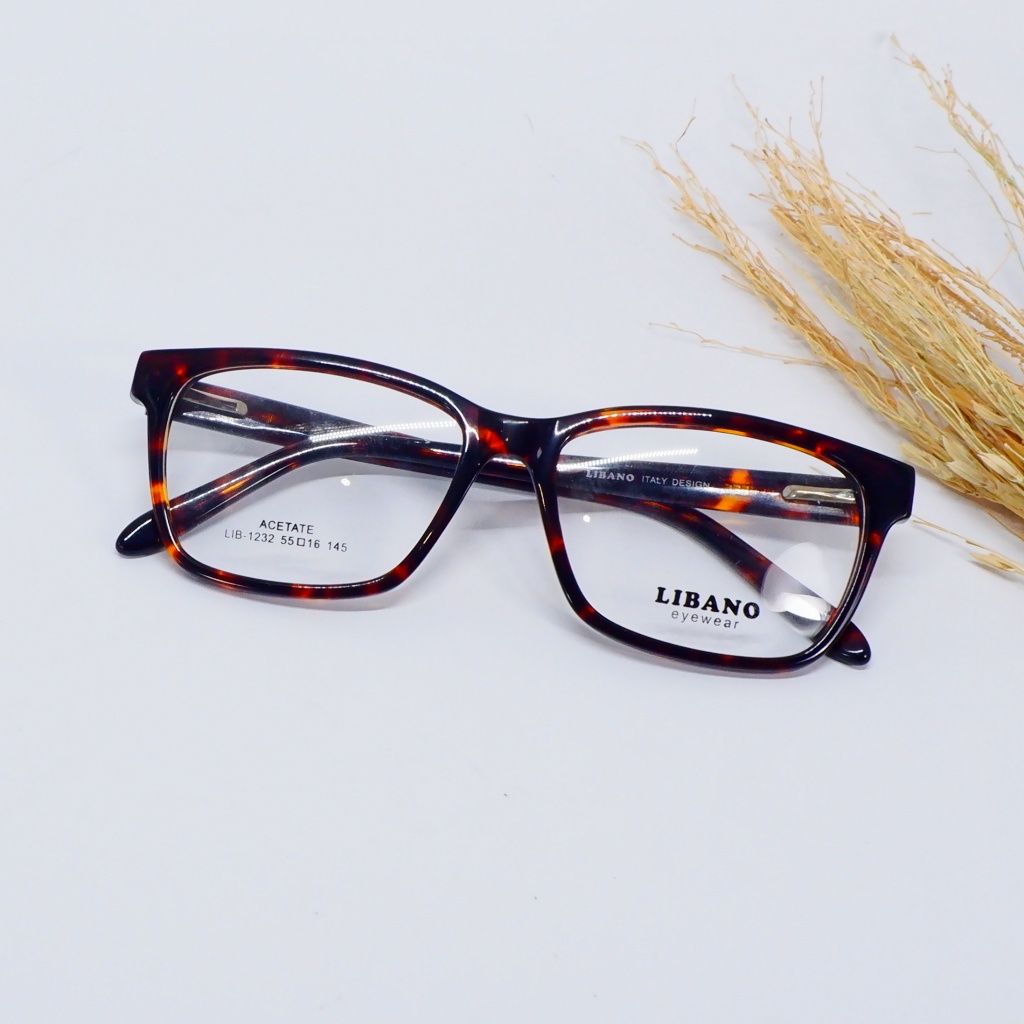 Frame kacamata kotak bulat dan lensa Paket komplit Frame asetat lensa anti radiasi Frame kacamata wa