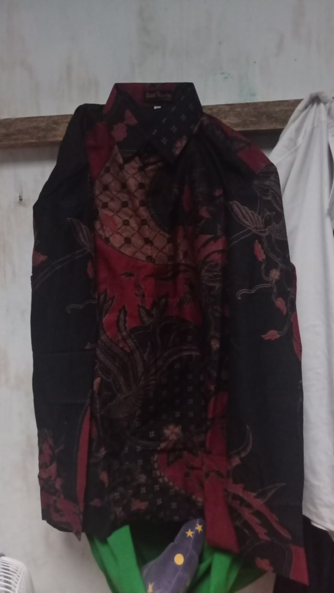 Kemeja Batik  Dobby Laseman Premium Lengan Panjang  Motif Pesik Kawung