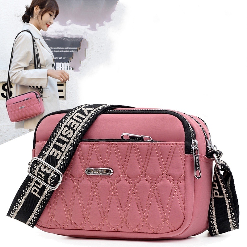 TAS SELEMPANG WANITA 3 PREMIUM RESLETING ANTI TA564P3 AIR PINK YANOWA FASHION KOREA SLING BAG SIMPLE CEWEK IMPORT KEKINIAN BRANDED BATAM REMAJA