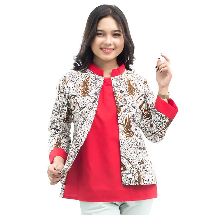 ATASAN BLOUSE BATIK SERAGAM KANTORAN