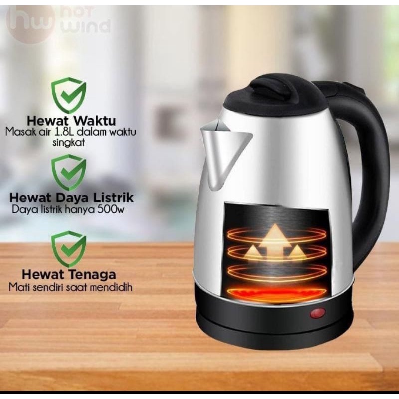 Kettle listrik / Teko elektrik / pemanas air / pembuat air kopi teh panas