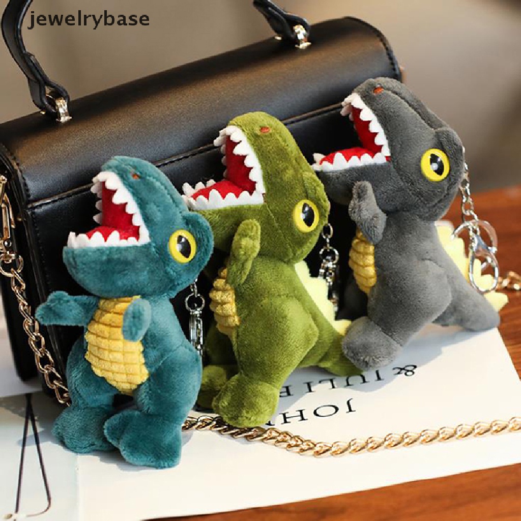 (jewelrybase) Gantungan Kunci Boneka T-Rex Bahan Plush Ukuran 14CM