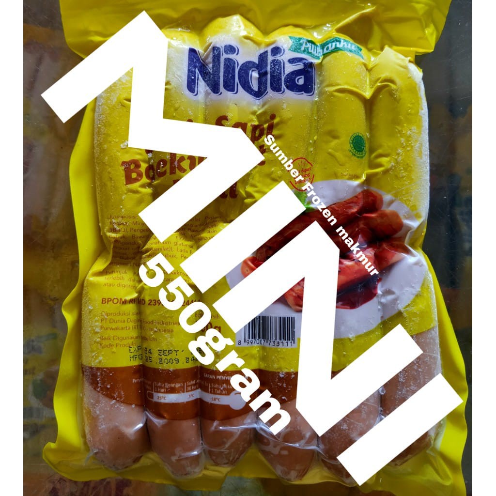 

bockwurst mini nidia 550 sumber frozen makmur