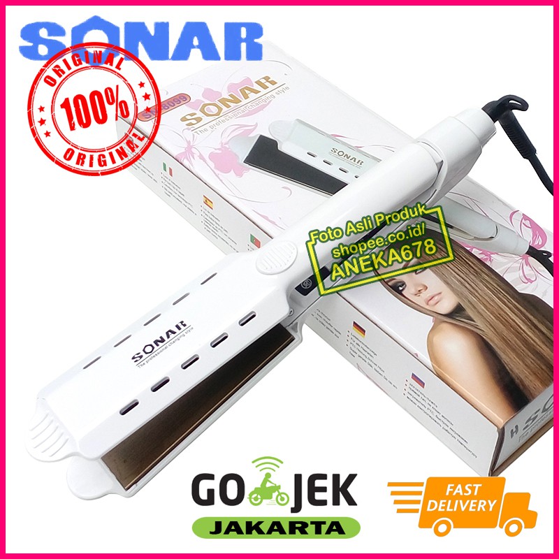 SONAR SN 8099 LURUS Alat CATOK RAMBUT / CATOKAN PLAT LEBAR CERAMIC