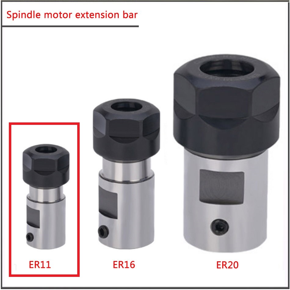 [HAEBOT] Drill Chuck Spindle ER11 ER11A Bore Shaft 5 8 10 mm CNC DC Holder Collet Mini RS 775 795 895