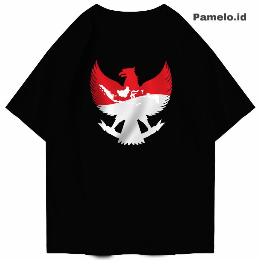 Pamelo.id Garuda Indonesia Kaos Distro  17 agustus T-shirt Pria/Baju Cowok/baju Kaos Murah/Oversize/Kaos Oversize/Kaos Oblong/Baju Oblong/Boyfriend/Oppa korea