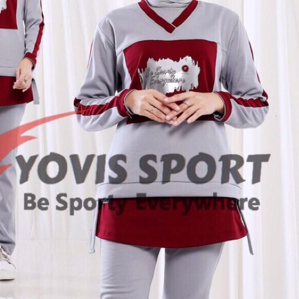 ℗ Yovis Sport PROMO Setelan Senam Wanita Muslimah / Aerobik / Yoga / Zumba / Yovis Original ♦