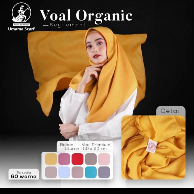 Segi empat Voal organic by umama scraft