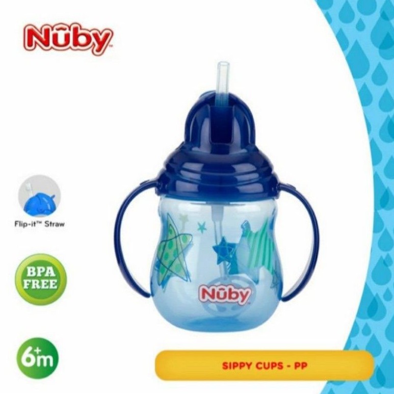 NUBY Active Sipeez Flip and Sip 360° Straw Cup 270ml Training Cup