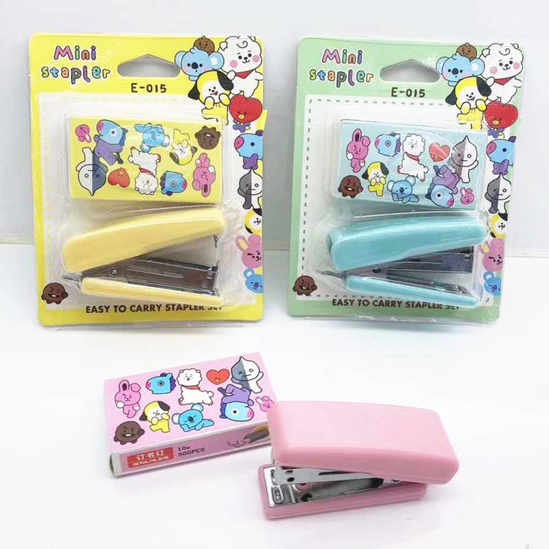 ALAT-ALAT TULIS ATK PENSIL, PENGHAPUS,  PULPEN DAN TIPE-X ROLL MOTIF BTS 21