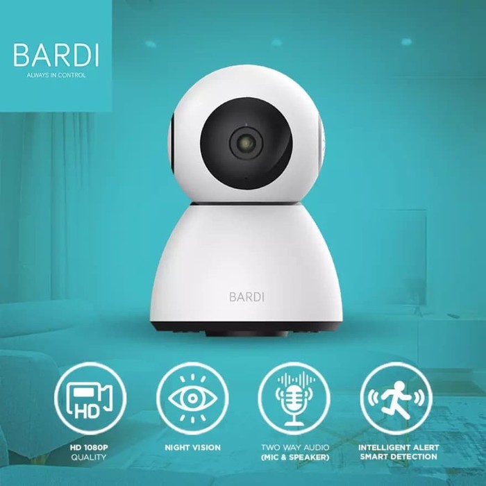 BARDI Smart IP Camera CCTV Indoor PTZ Pan Tilt 1080p 3MP FHD Wifi IoT