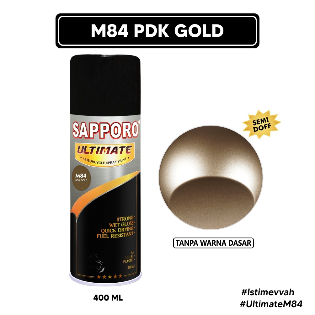 Sapporo Ultimate M84 PDK Gold / Cat Spray Semprot Aerosol Terbaik