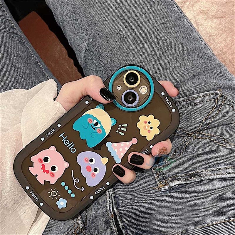 Casing TPU OPPO A57 2022 A16 A16K A15 A54 A53 A12 A5S A7 A3S A31 A52 A83 A92 A37 F9 A1K F1S Motif Monster