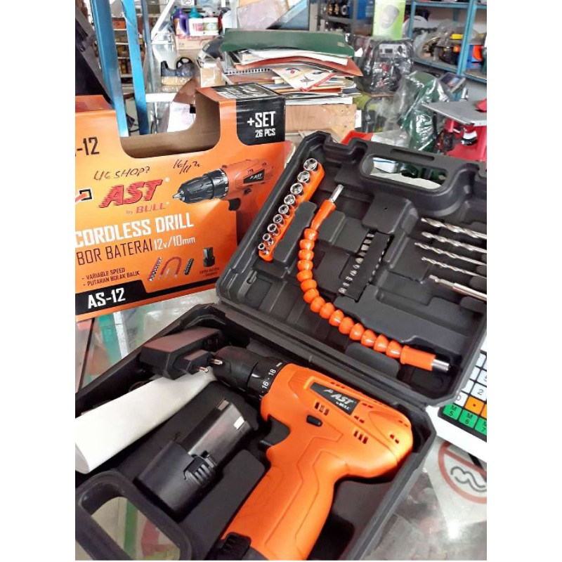 BOR CORDLESS 12 VOLT AST / BOR BATERAI CAS 12 VOLT AST