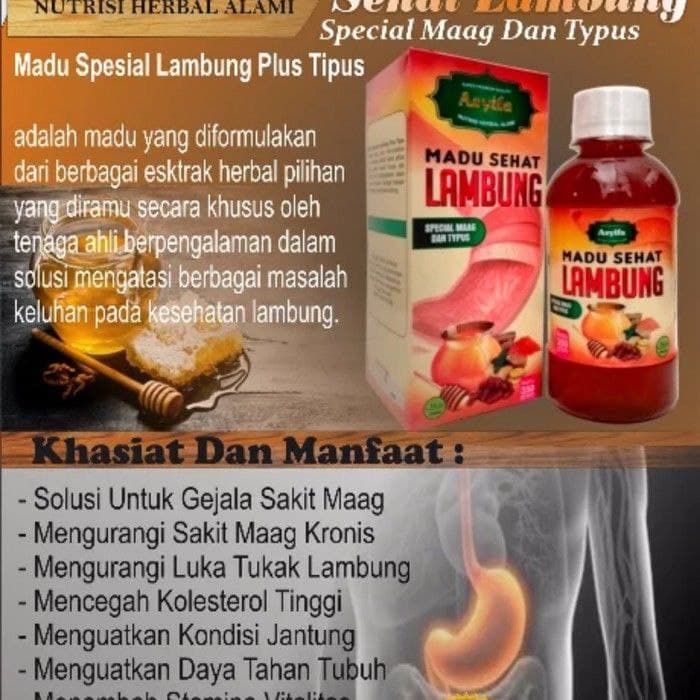 Madu Sehat Lambung Asyifa - Bergaransi - Ampuh Atasi Maag Gerd Asam Lambung - Azmya Herbal Store-8