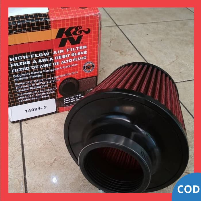 Air Filter Mobil Universal Open Filter KNN K&N Universal 2.5inch Saringan Udara Mobil Racing Filter 