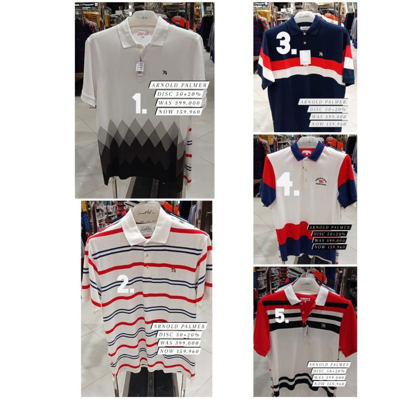 Kaos T-shirt Polo Arnold Palmer Original