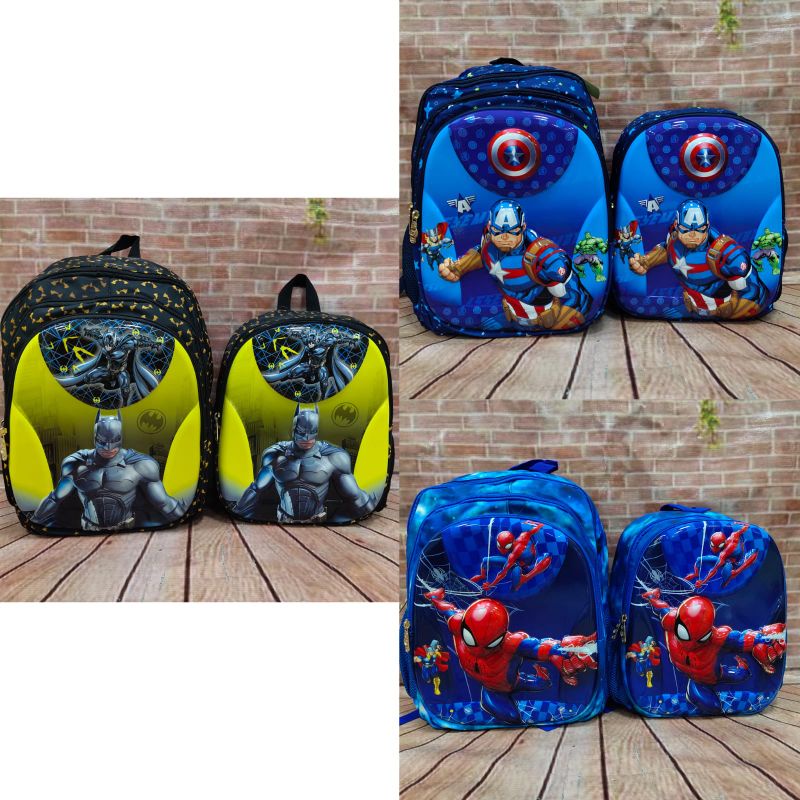 Ransel Anak TK-SD 14&quot;-16&quot; Captain Spiderman