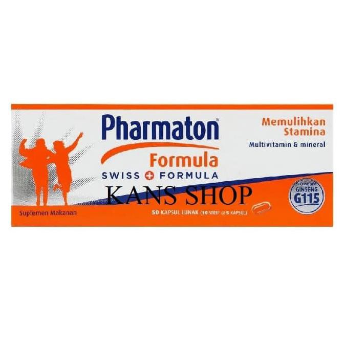 Bisa COD Pharmaton Formula Isi 5 Capsule Multivitamin Pemulih Stamina Parmaton ORIGINAL