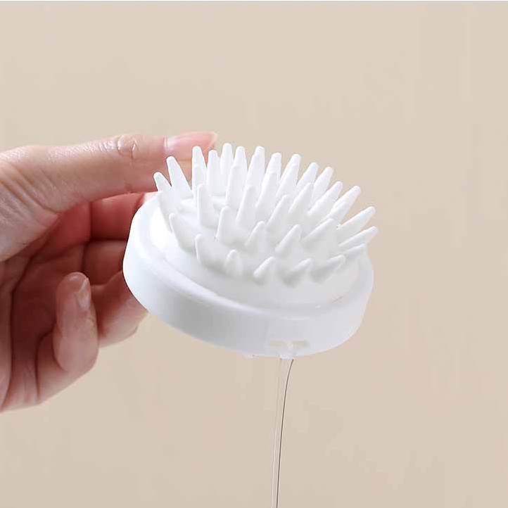 YHOME Alat Pijat Kepala Silikon / Sisir Keramas Anti Ketombe / Sikat Sisir Pembersih Kulit Kepala/Sisir Pijat Keramas Silikon Lembut Anti Rambut Rontok Y182-1
