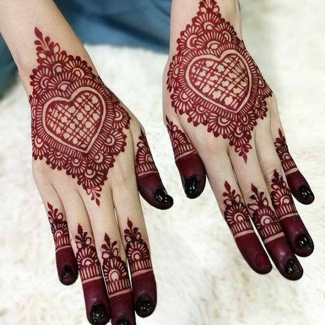 Paket Henna Golecha Maroon + Cetakan Sticker Hena Merah Hati Marun