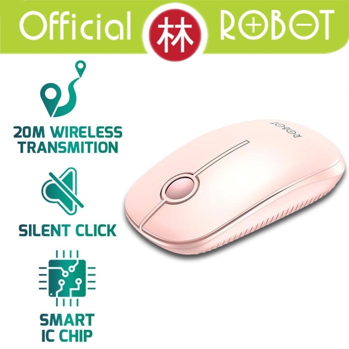 Robot M330 Wireless Mouse Silent Key Cherry Scroll Wheel