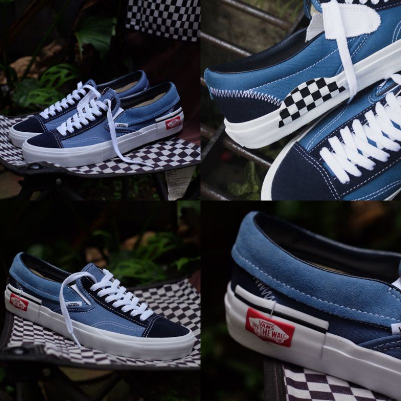 Vans Slip On Cut And Paste Navy Parisian Night Original