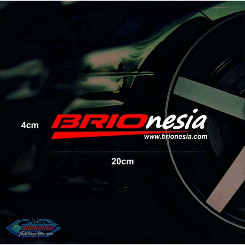 STIKER KACA DEPAN BELAKANG MOBIL BRIO
