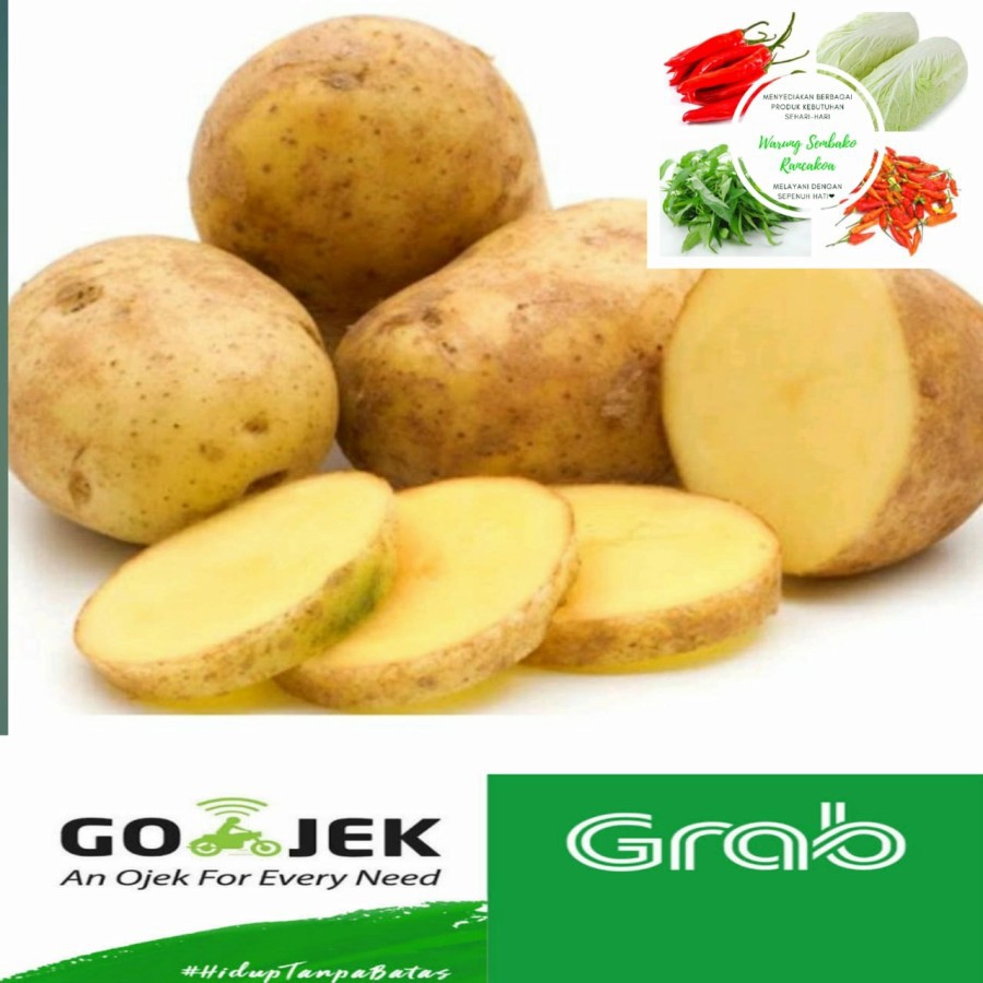 

Sayur sayuran Kentang Super Lokal Fresh Segar 250 Gram - 1/4 kg