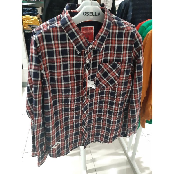Osella Kemeja Kotak Lengan Panjang Original Anak Laki Laki