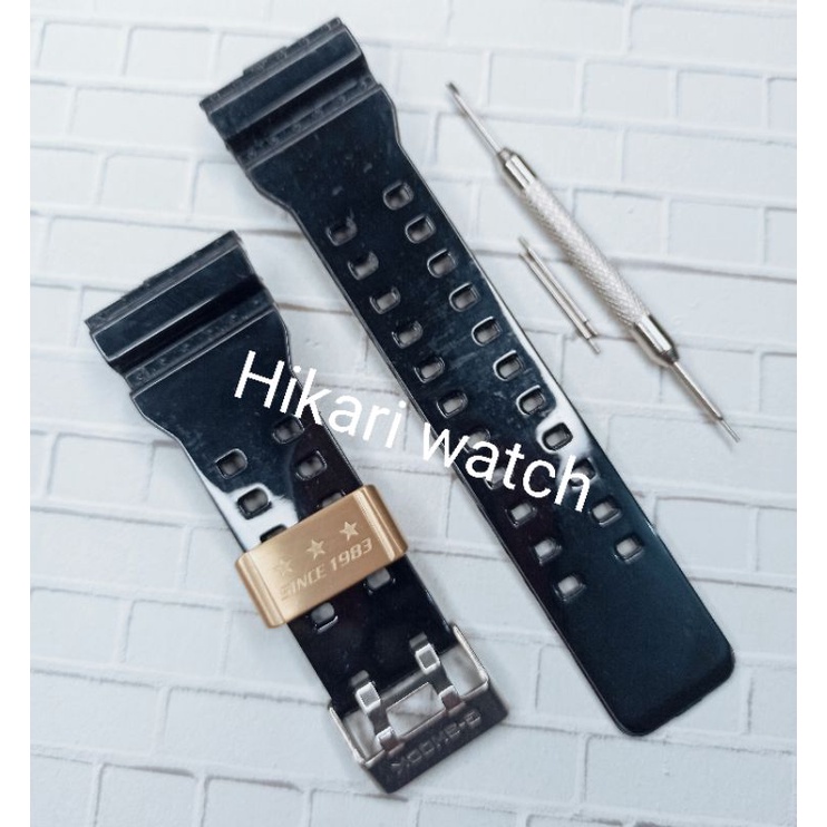 tali strap jam tangan Casio G-Shock ga100 ga110 ga-110 glossy mengkilap glossy