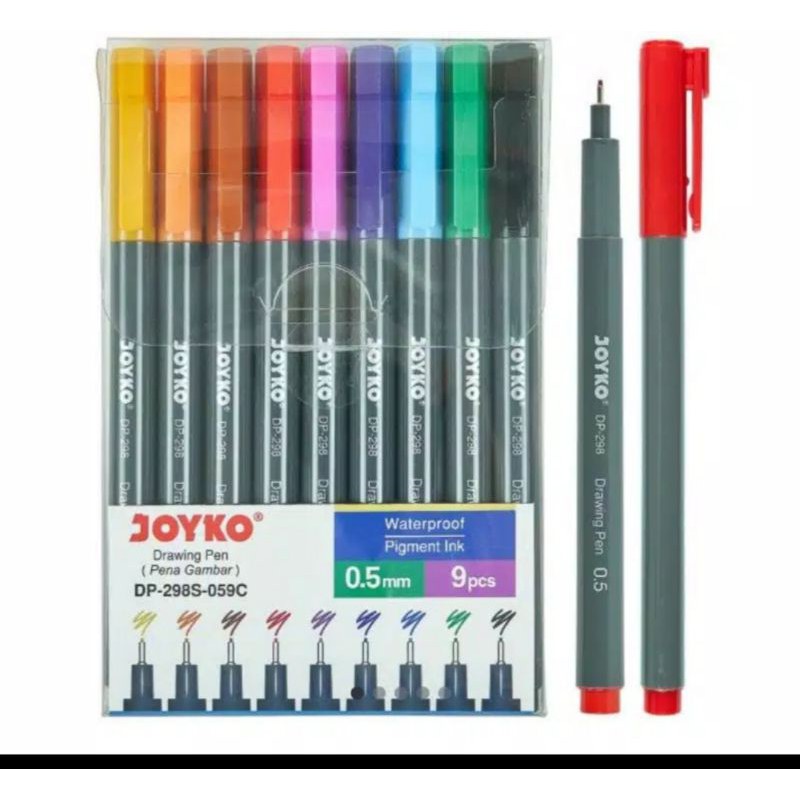 

joyko drawing pen warna set 9 DP-298S-059C