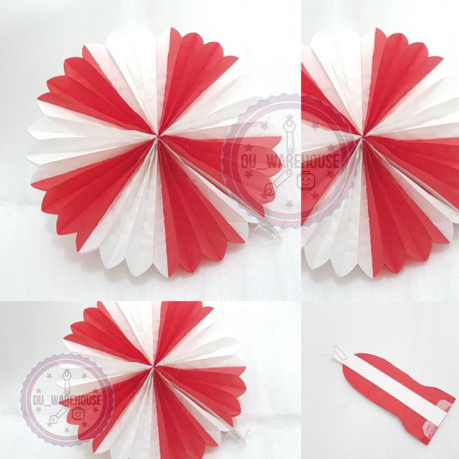 Paper Fan Merah Putih Hiasan Hut Ri Dirgahayu Paper Fan Merah Putih Hiasan Hut Ri Dirgahayu