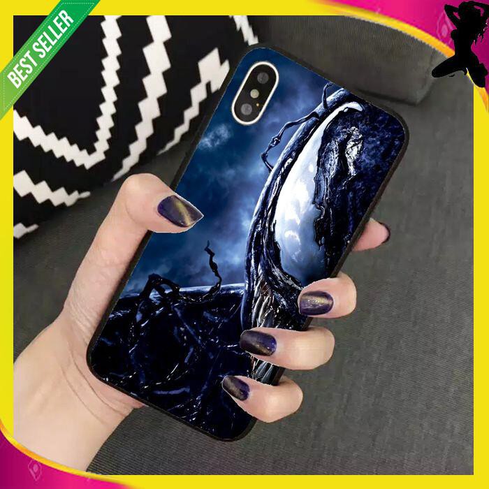 PREMIUM CASE CASING GLASS MOTIF VENOM FOR XIAOMI 8 LITE