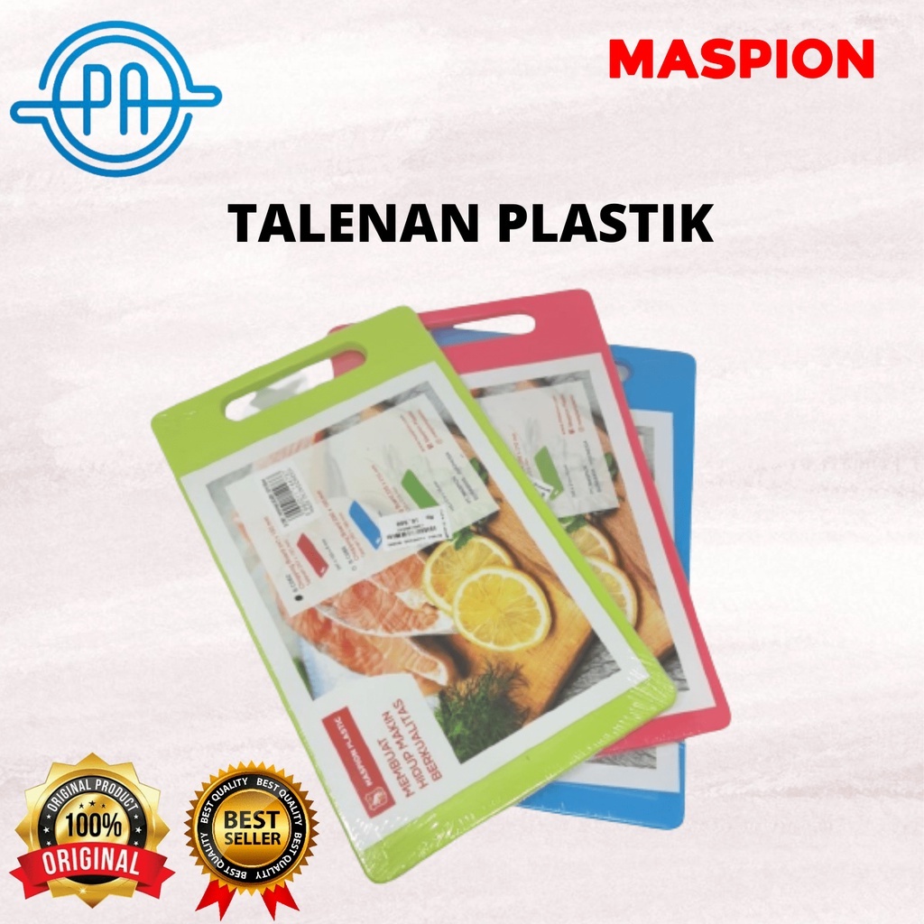 TALENAN PLASTIK MASPION / CHOPPING BOARD / TALENAN WARNA