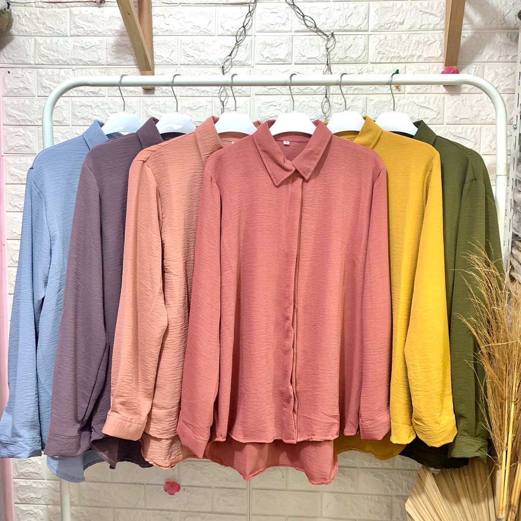 SENJA REGULAR SHIRT / ATASAN / ATASAN KERJA / KEMEJA / TOP / BLOUSE