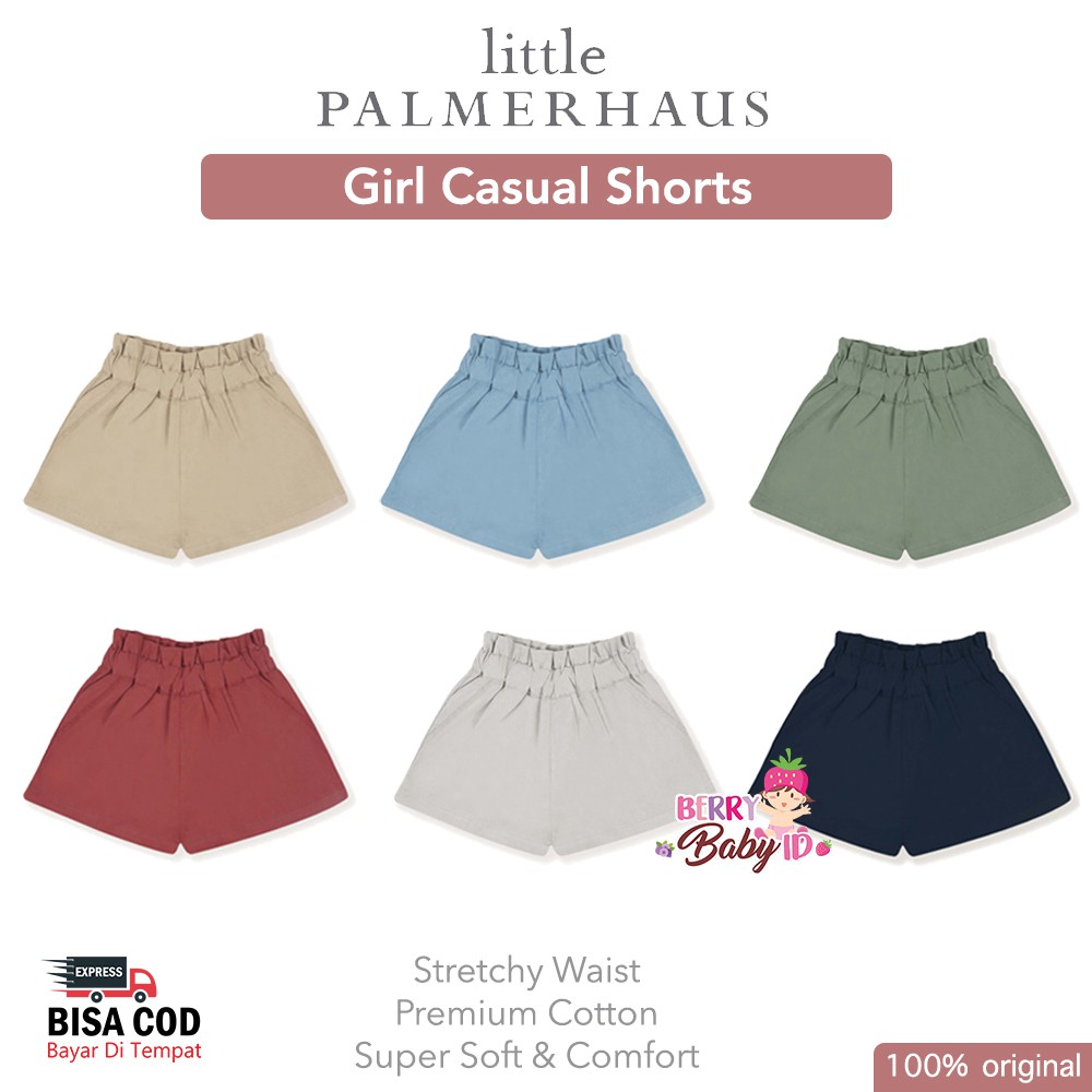 Little Palmerhaus Girls Casual Shorts Celana Pendek Anak Perempuan Berry Mart