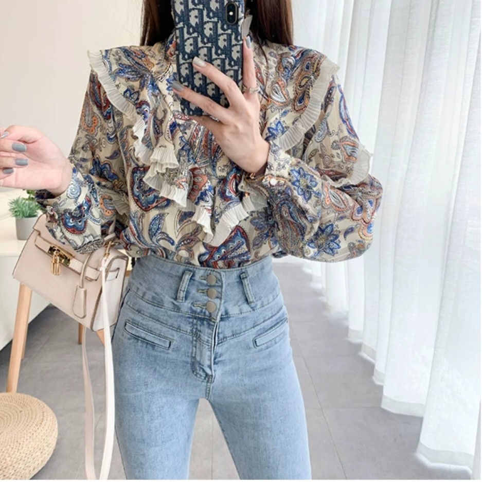 AF - Fayola Ruffle Top Fashion Import 2867 #*