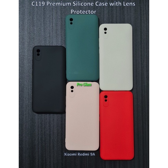 C119 Xiaomi Redmi 9A / 9T Matte Silicone Case + Lens Protection