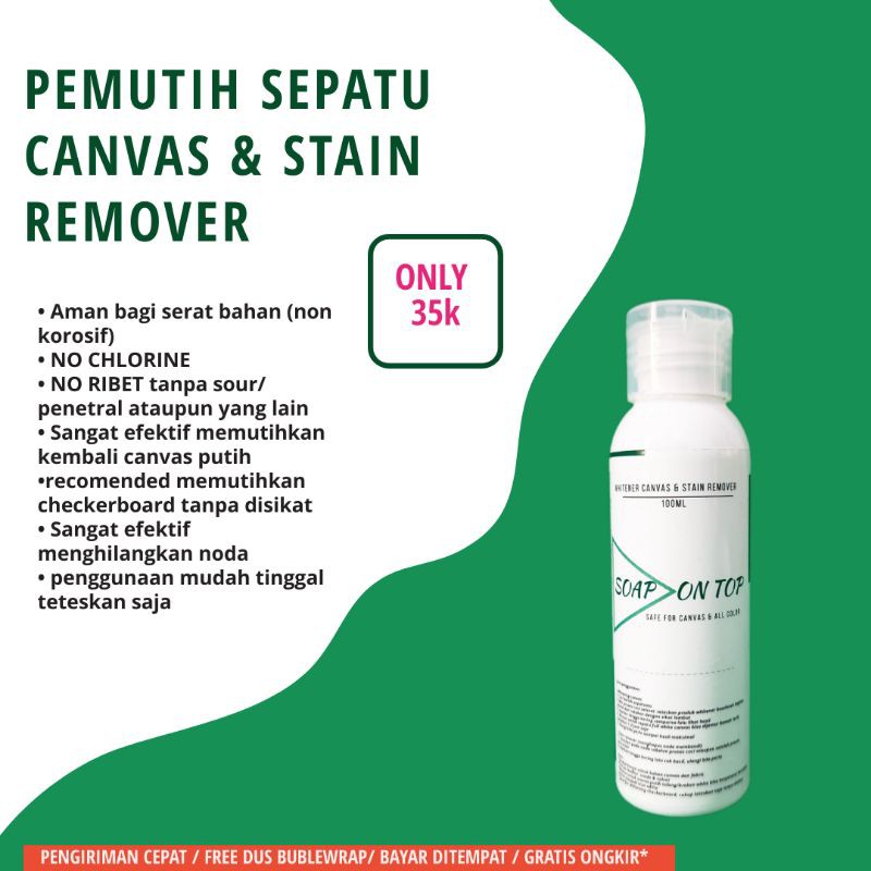 Shoes on top penghilang noda sepatu canvas 100ml