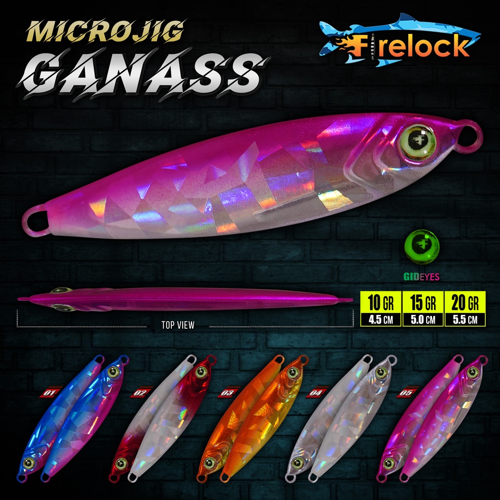 UMPAN PANCING metal jig MICRO JIG FIRELOCK GANASS 10 | 15 | 20 GRAM