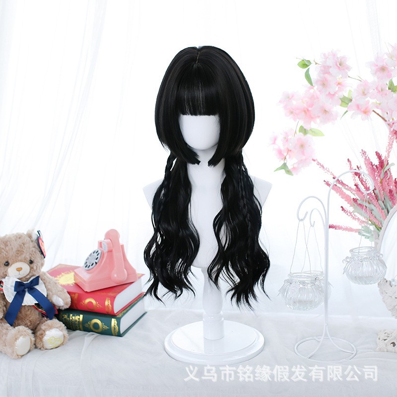 WDA-31 wig daily kpop panjang wavy natural rambut palsu