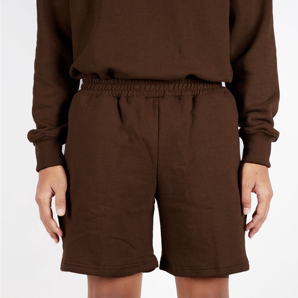 SHORT SWEATPANTS BROWN