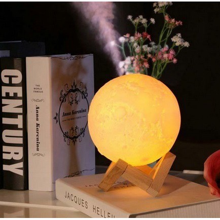 TAFFWARE Humidifier Moon Aromatherapy Ultrasonic Pewangi Ruangan Diffuser Aroma Terapi Bentuk Bulan