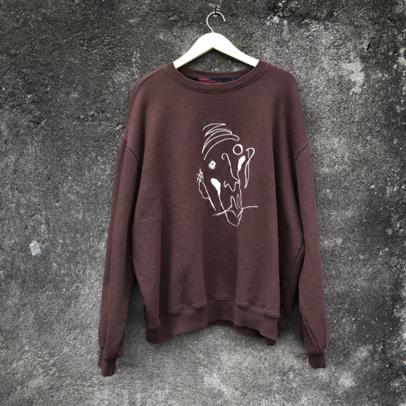Crewneck Compagno Brown Crewneck Taehyung BTS